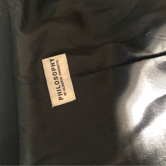 Philosophy Hooded Wool Navy Toggle Coat - Picture 4 of 8